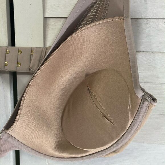 ThirdLove Plunge Push Up Bra 36E Taupe Underwire - Picture 12 of 12